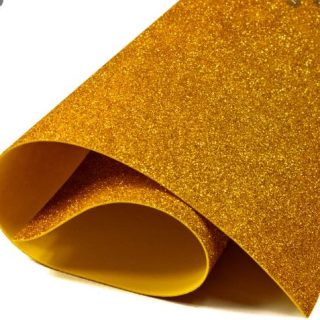 FOMI PLIEGO DIAMANTADO 55*43 1.5MM DORADO