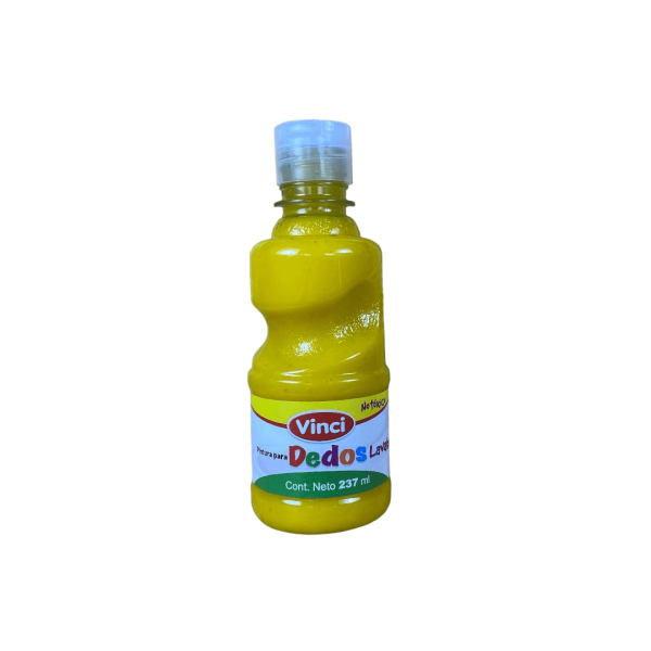 PINTURA DIGITAL DEDOS AMARILLO VINCI  237ML