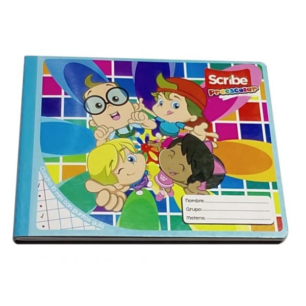 CUAD F ITAL 100H COS KIDS SCRIBE PUNTOS GUIA C10