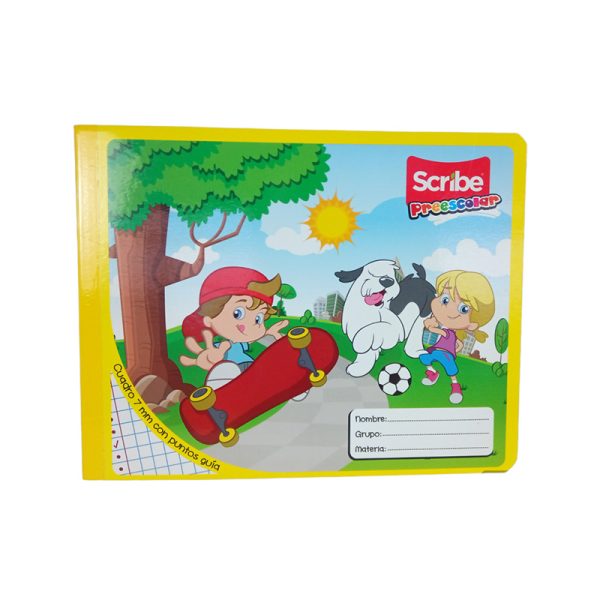 CUAD F ITAL 100H COS KIDS SCRIBE PREESCOLAR PUNTOS GUIA C7