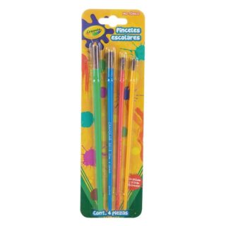 PINCELES C/4 PAQ CRAYOLA