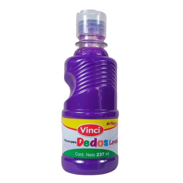 PINTURA DIGITAL DEDOS MORADA VINCI  237ML