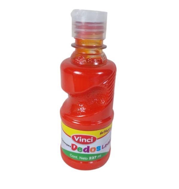 PINTURA DIGITAL DEDOS NARANJA VINCI  237ML