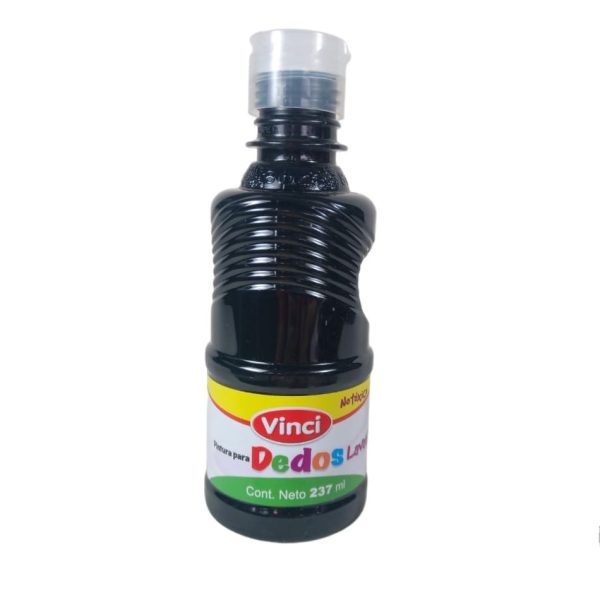 PINTURA DIGITAL DEDOS NEGRA VINCI  237ML