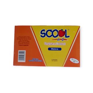 TARJETA Bristol TRABAJO BCA 5*8 SCOOL