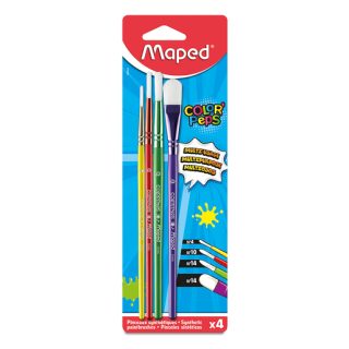 PINCELES C/4 PAQ MAPED COLOR PEPS