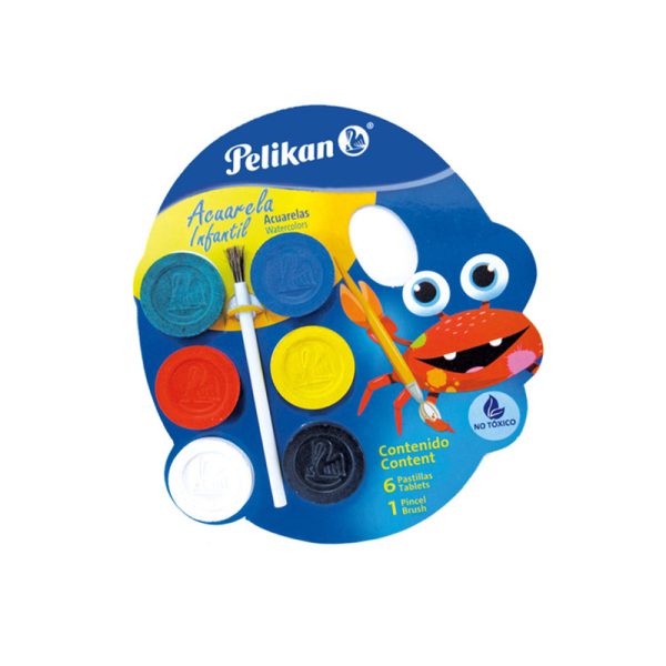 ACUARELAS C/06 PELIKAN CARTON