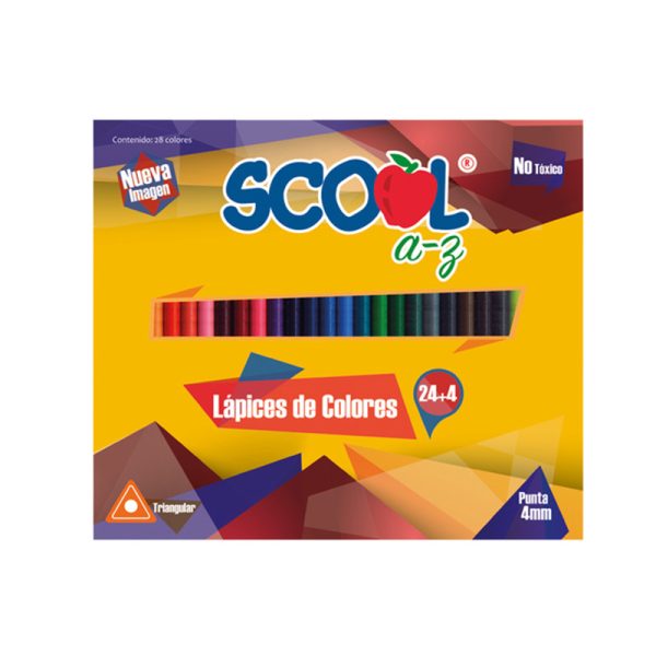 COLORES C/24 SCOOL TRIANGULAR