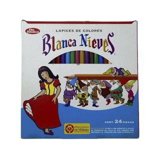 COLORES C/24 BLANCA NIEVES REDONDOS LARGOS