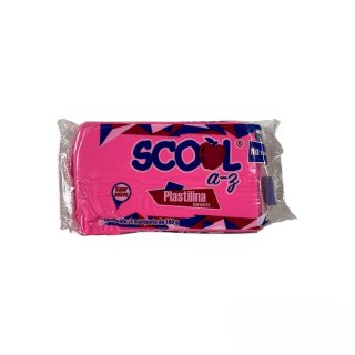 PLASTILINA BARRA ROSA MEXICANA 180GR SCOOL