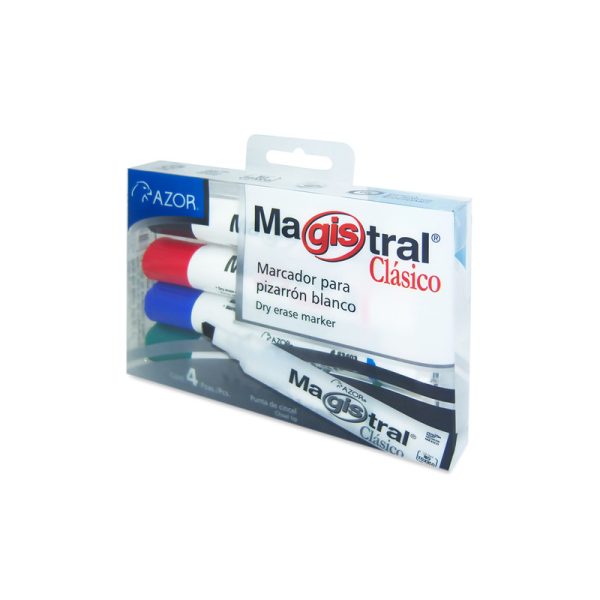 PLUMON P/PIZARRON C/4 MAGISTRAL CLASICO COLORES VARIOS