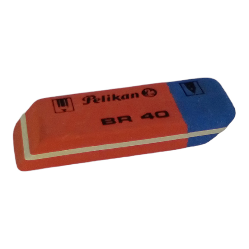 GOMA PELIKAN BR40 5.5*1.8*0.8CM ALTO ROJO-AZUL