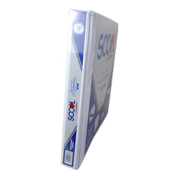 CARPETA ARGOLLAS 1" VINIL BCO SCOOL CAP APROX 200H - Image 2