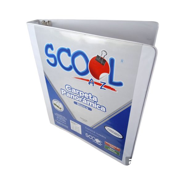 CARPETA ARGOLLAS 1" VINIL BCO SCOOL CAP APROX 200H