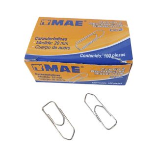 CLIP MAE CUADRADO NUM 2 CC2  CAJA C/100 PZAS