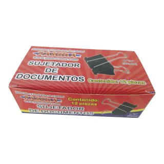 SUJETA DOCUMENTOS PASCUA 32MM C/12 PZAS