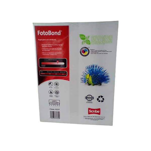 HOJA FOTOBOND CARTA BCA, 75 GRS, 95% BLANCURA C/500H - Image 2