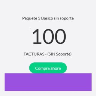Paq 3 - 100 TIMBRES -  para 100 FACTURAS MyBusiness y G2001