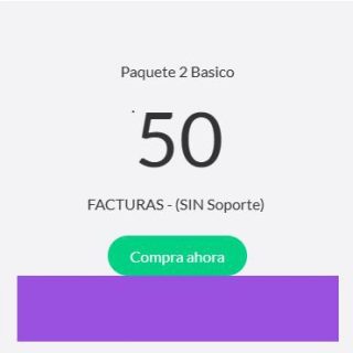 Paq 2 - 50 TIMBRES -  para 50 FACTURAS MyBusiness y G2001