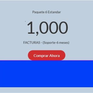 Paq 6 -1000 Timbres -  para 1,000 FACTURAS MyBusiness y G2001