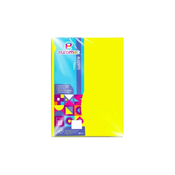PAPEL LUSTRE AMARILLO CANARIO