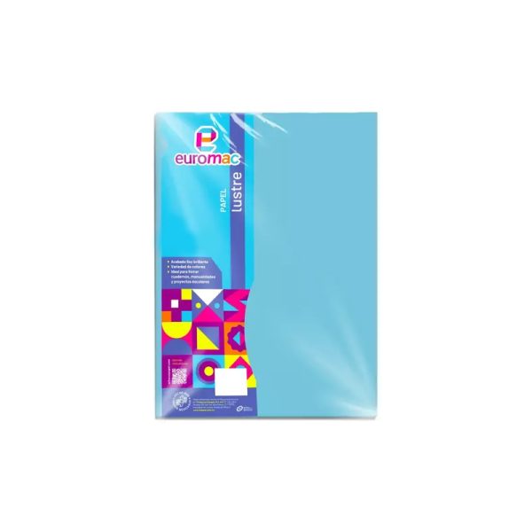 PAPEL LUSTRE AZUL PASTEL