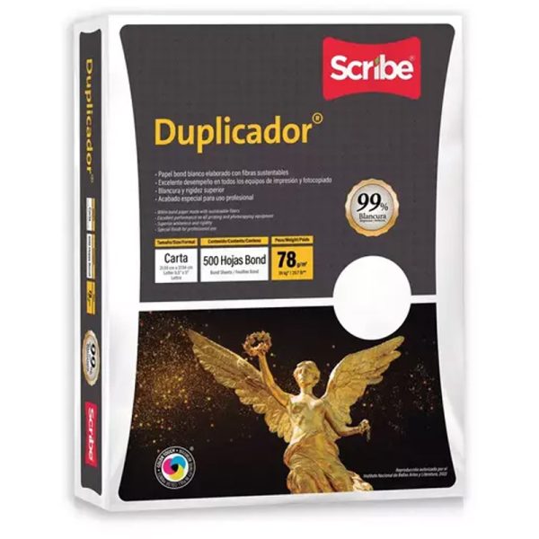 HOJA DUPLICADOR T/C BCA, 75 GRS, 99% BLANCURA C/500H