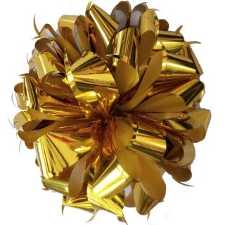 MOÑO GIGANTE DORADO METALICO COCHE CAMIONETA