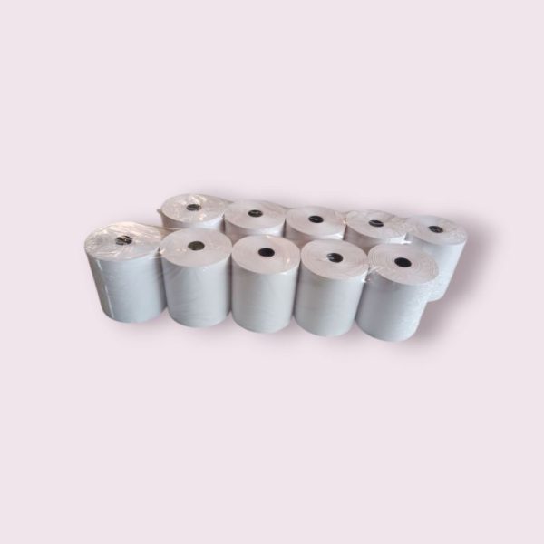 ROLLO DE PAPEL 80*70 TERMICO PAQ C/10 piezas - Image 2