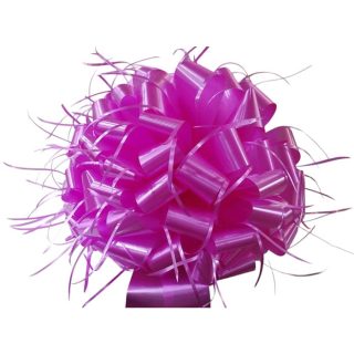 MOÑO GIGANTE ROSA FIUSHA LISO COCHE CAMIONETA